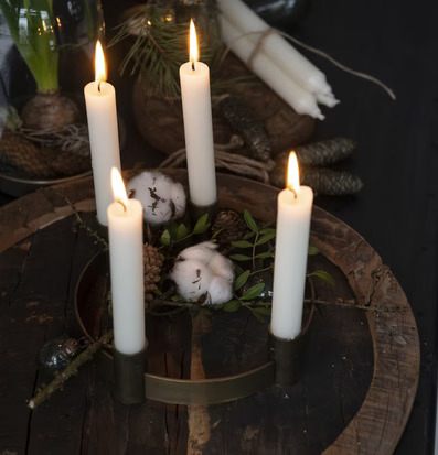 Adventsljusstake Mässing IB Laursen Ljusstakar Adventsstakar Ljushållare Ljushyllor