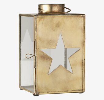 Lanterna Stjärna Guld från IB Laursen med stjärnmotiv