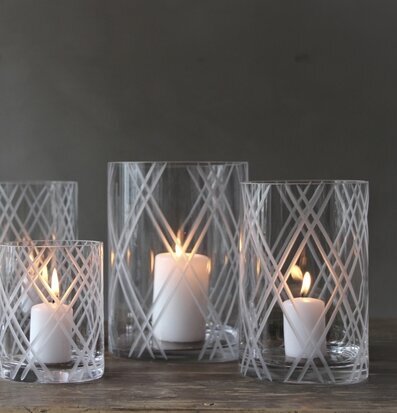 Bild av eleganta ljuslyktor för hemtrevlig inredning