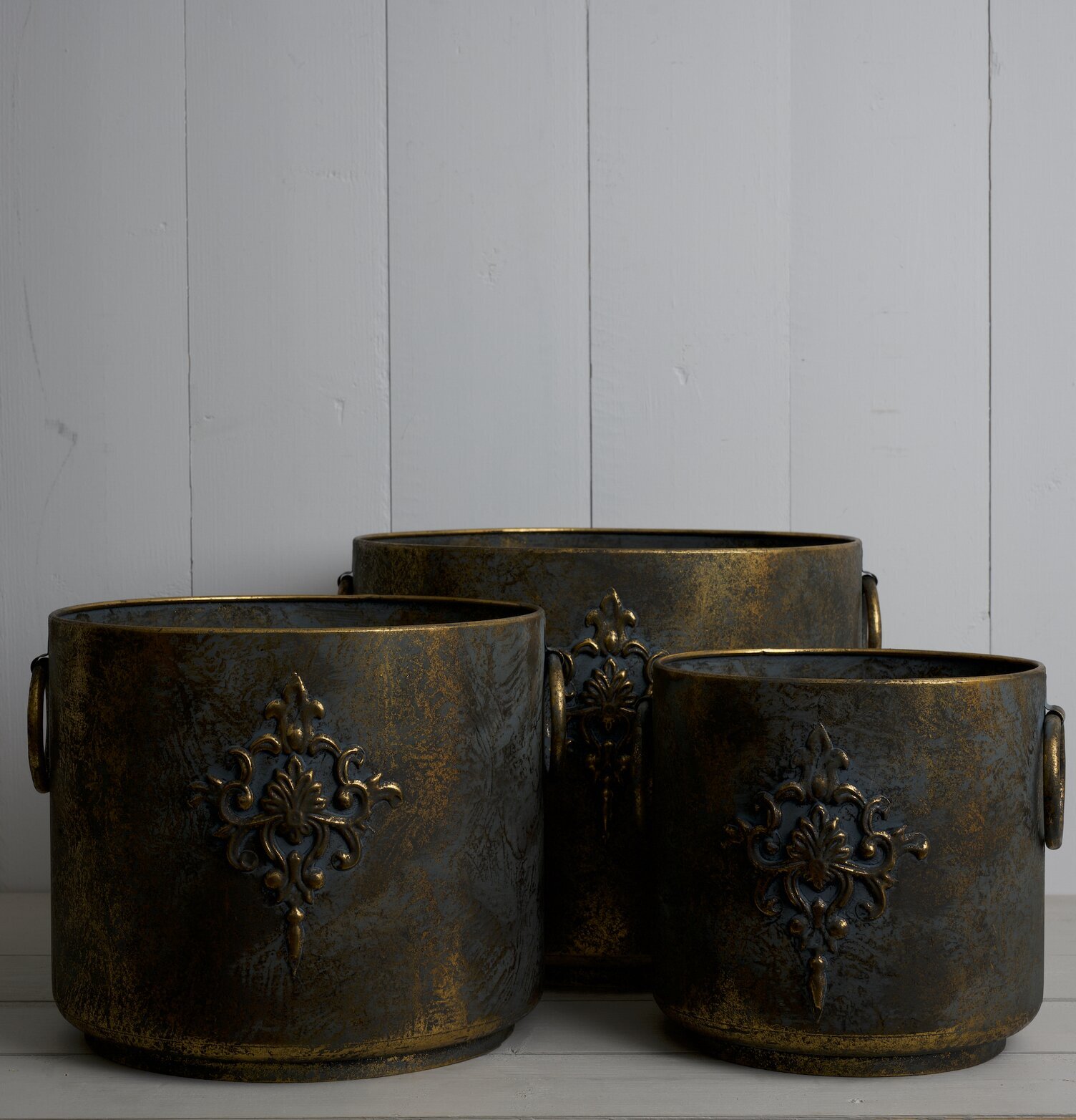 Kruka Metall Bronspatina från Multi Agentur i tre storlekar