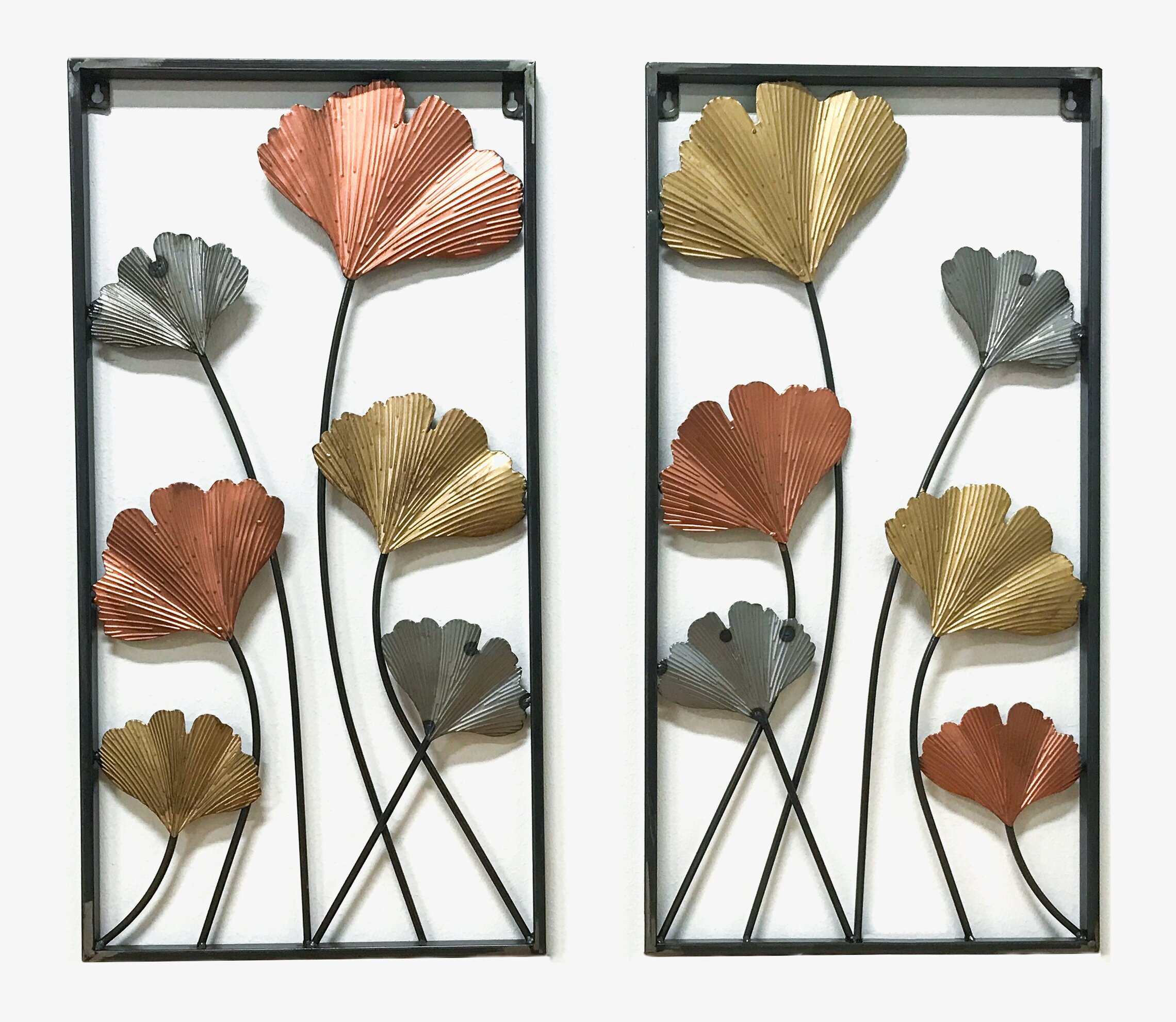 Väggdekoration Set/2 från Multi Agentur med ginkgoblad