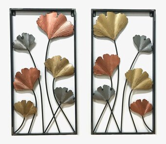 Väggdekoration Set/2 från Multi Agentur med ginkgoblad