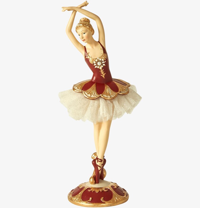 Ballerina På Fot Röd från Speedtsberg i elegant pose