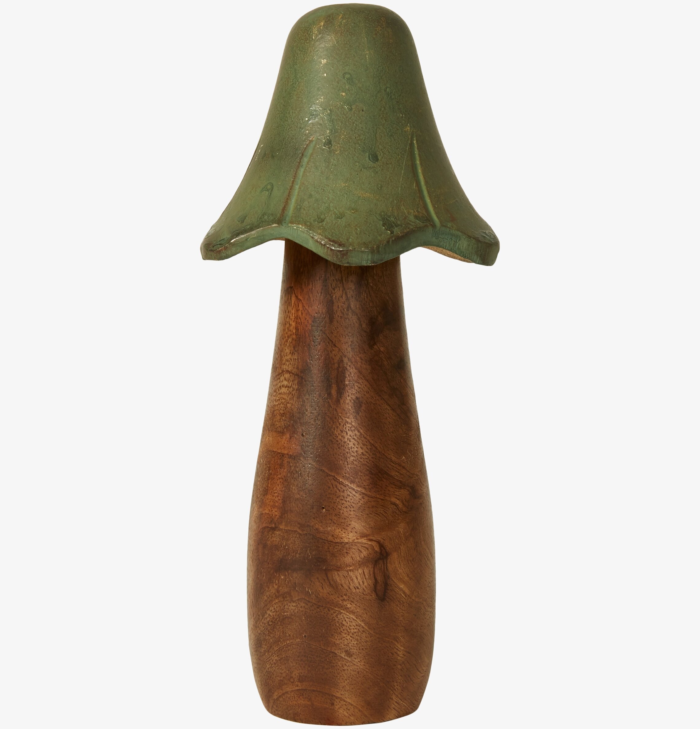 Svamp På Fot Antikgrön Stor från Speedtsberg i trä och grön