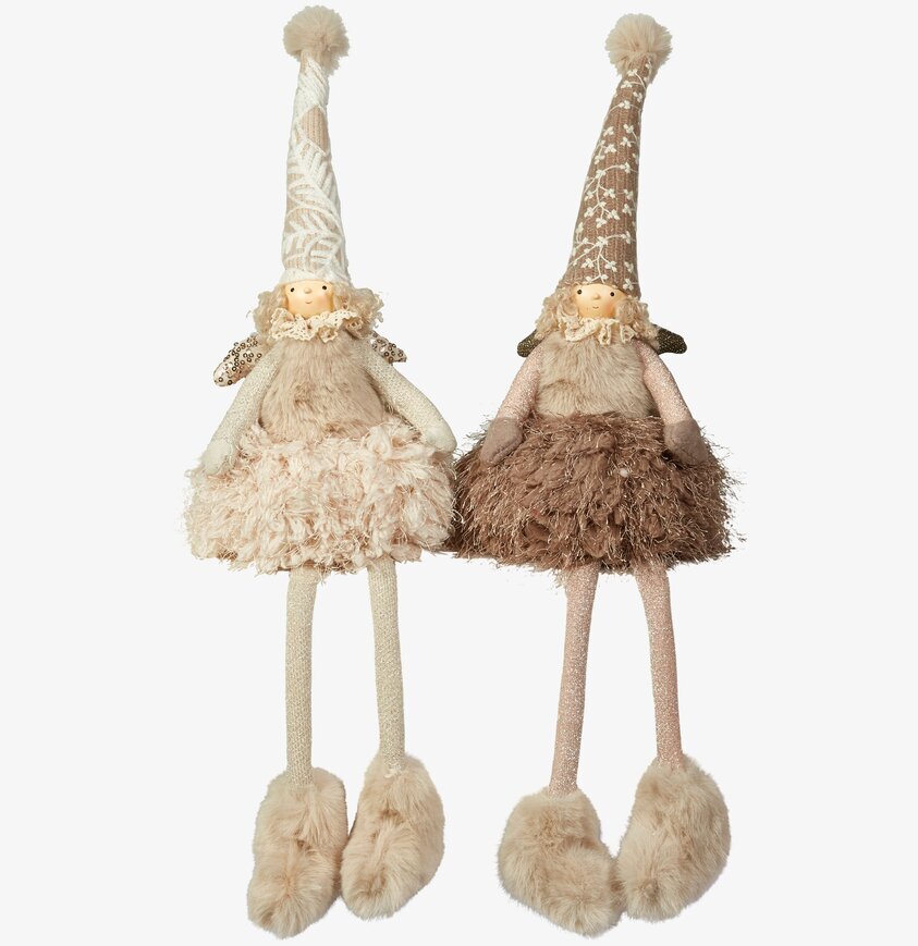 Älva Astrid från Speedtsberg i krämfärgad och brun outfit