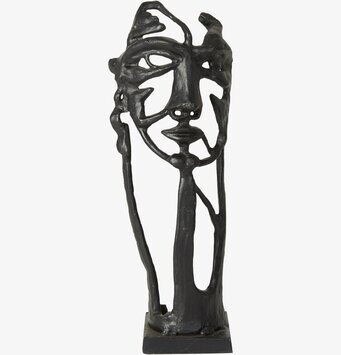 Figurin Ansikte från Speedtsberg i abstrakt metall-design