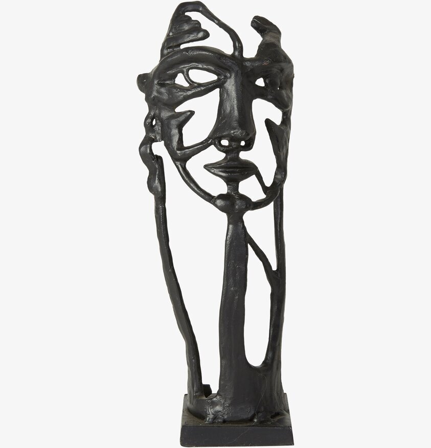 Figurin Ansikte från Speedtsberg i abstrakt metall-design