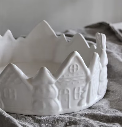 Kruka/Skål Gingerhouse Matt Vit från Majas Cottage