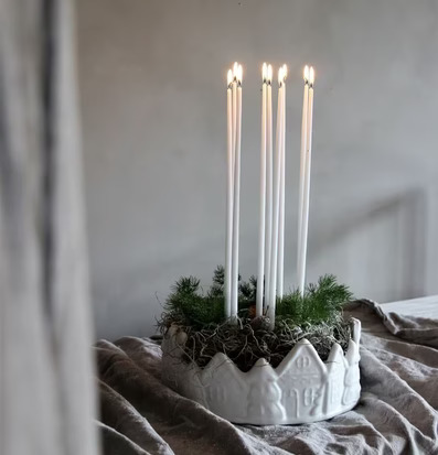 Kruka/Skål Gingerhouse Matt Vit från Majas Cottage