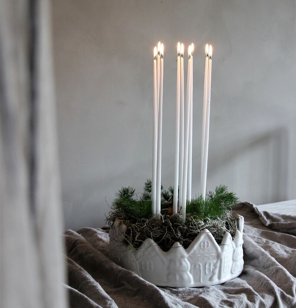 Kruka/Skål Gingerhouse Matt Vit från Majas Cottage