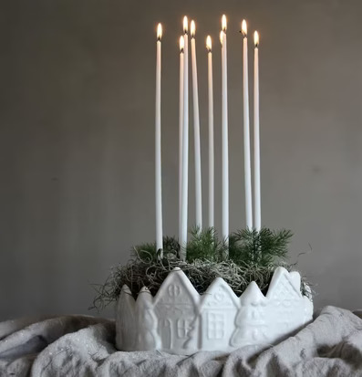 Kruka/Skål Gingerhouse Matt Vit från Majas Cottage