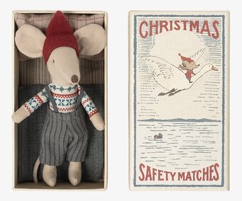 Tändsticksask Julmus Big Brother från Maileg i juldesign