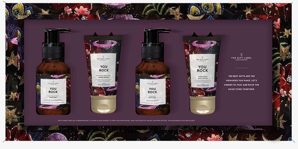 Gåvobox Deluxe Box från The Gift Label med handtvål, lotion