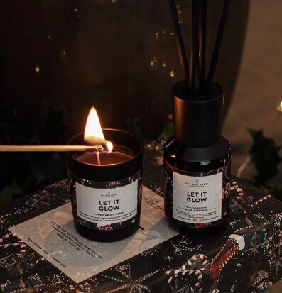 Gåvobox Home Set - Let It Glow från The Gift Label med ljus