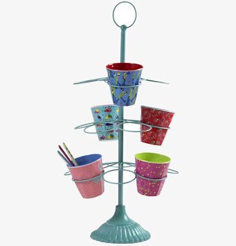 Muggstativ Turkos från Rice i köksmiljö med muggar