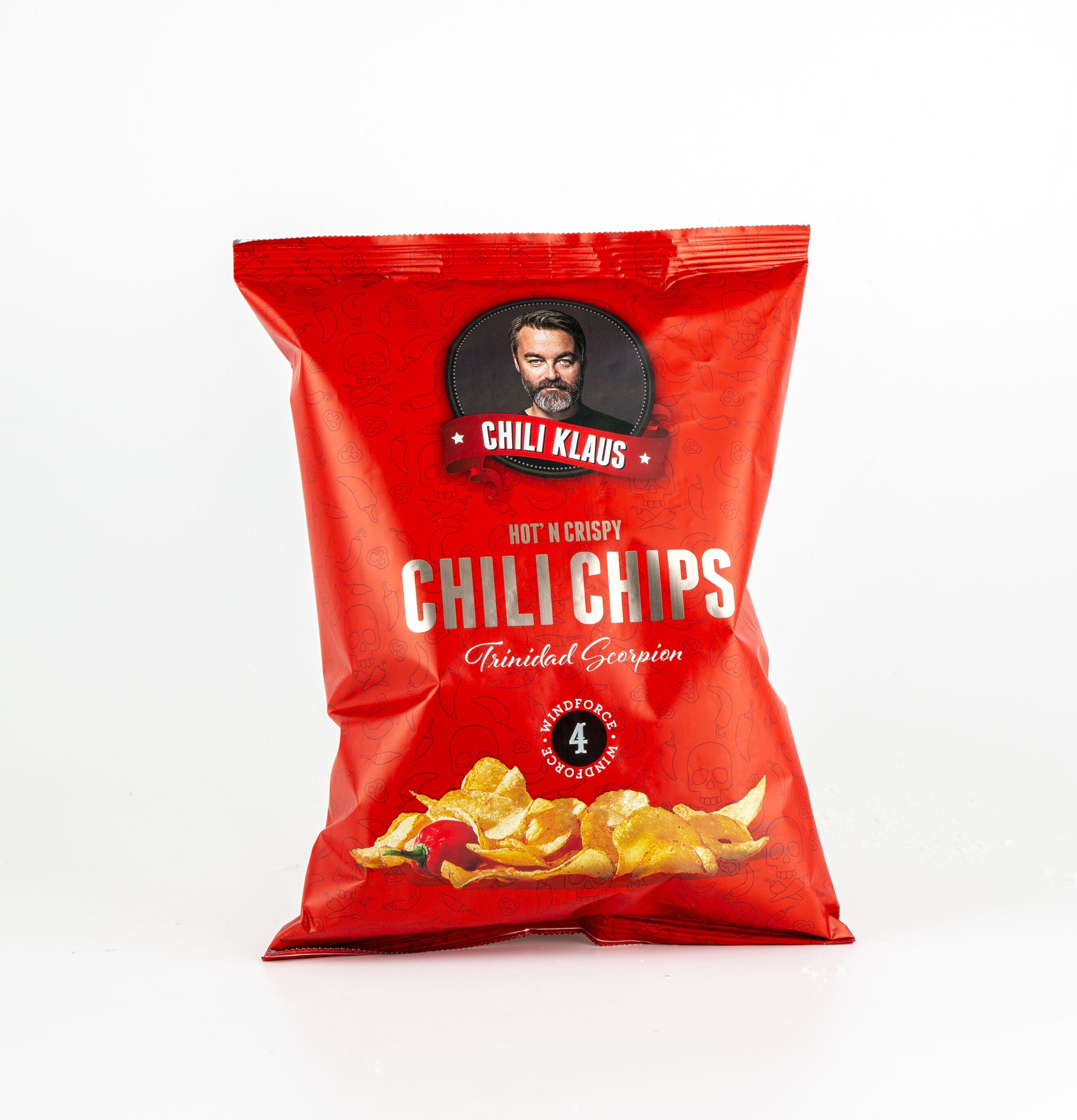 Chili Chips Wind Force 4 från Chili Klaus, röd förpackning