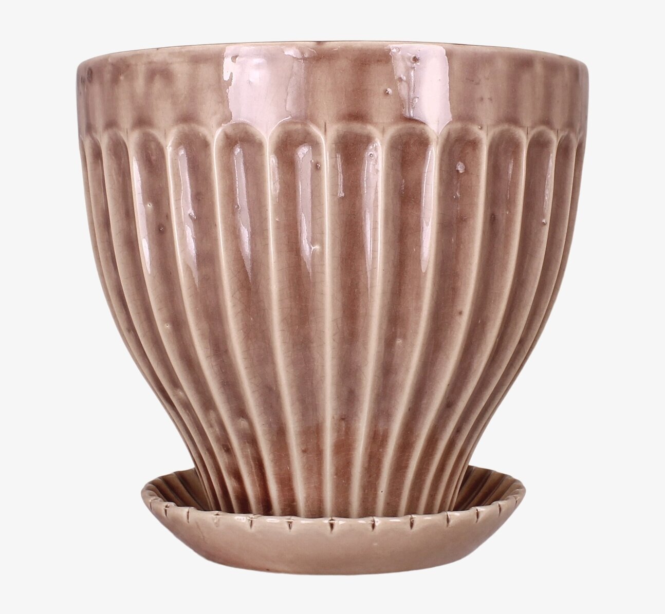 Kruka Askrosa 30 cm Inkl Fat från Strömshaga i askrosa färg