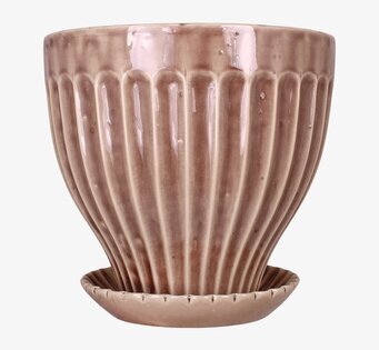 Kruka Askrosa 30 cm Inkl Fat från Strömshaga i askrosa färg