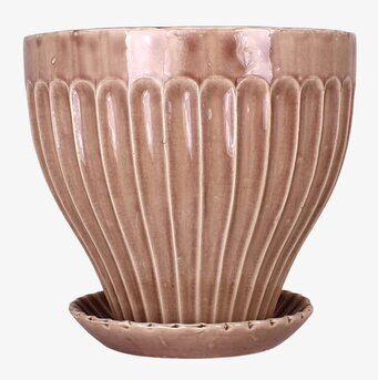 Kruka Askrosa 25 cm Inkl Fat från Strömshaga, glaserad yta