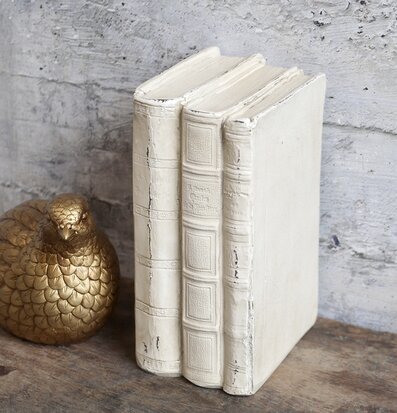 Böcker Dekoration Antique Creme från Chic Antique med fågel