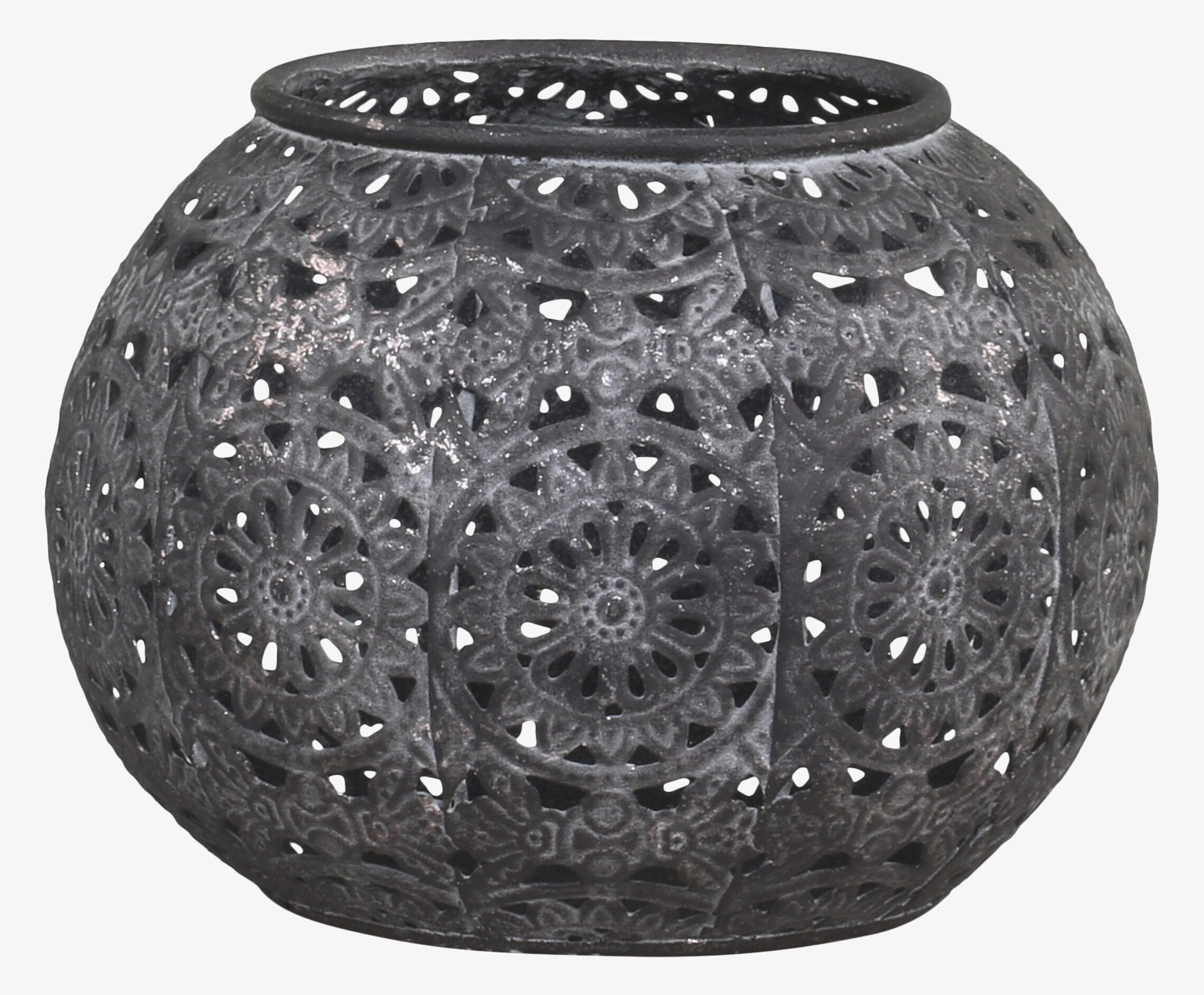 Ljuslykta Antique Zink Stor från Chic Antique med mönster