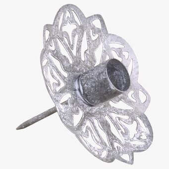 Ljushållare Spjut Antique Zink från Chic Antique i zinkfinish