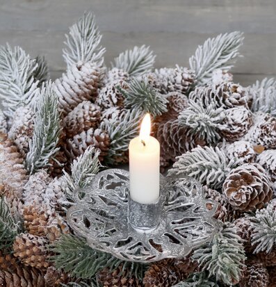 Ljushållare Spjut Antique Zink från Chic Antique i vinterscen