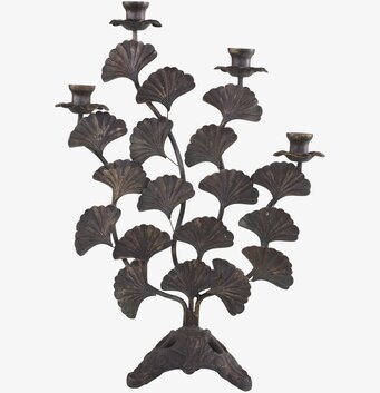 Fransk Ljusstake Antik Mässing från Chic Antique på bord