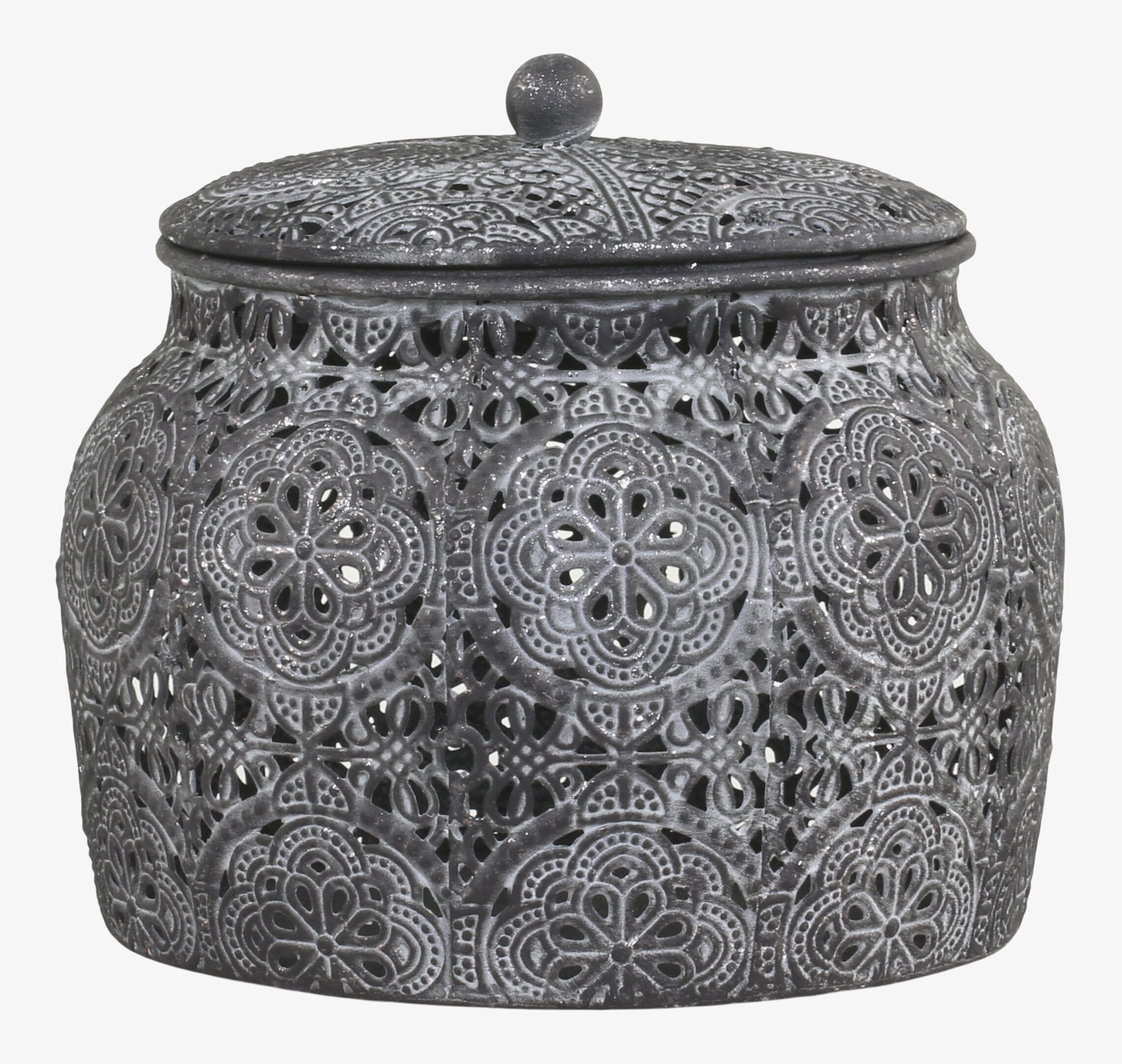 Förvaringsburk Med Lock Antique Zink från Chic Antique