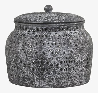 Förvaringsburk Med Lock Antique Zink från Chic Antique