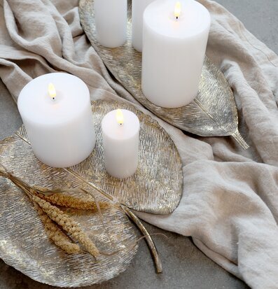 Fat Blad Antik Champagne från Chic Antique med blockljus