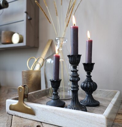 Ljusstake #1 Antiksvart #2 Chic Antique Ljusstakar Adventsstakar Ljushållare Ljushyllor