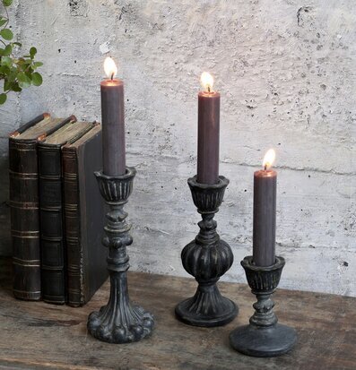 Ljusstake #1 Antiksvart #2 Chic Antique Ljusstakar Adventsstakar Ljushållare Ljushyllor