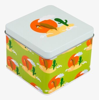 Liten box - Gam från Blafre med färgglad design och motiv