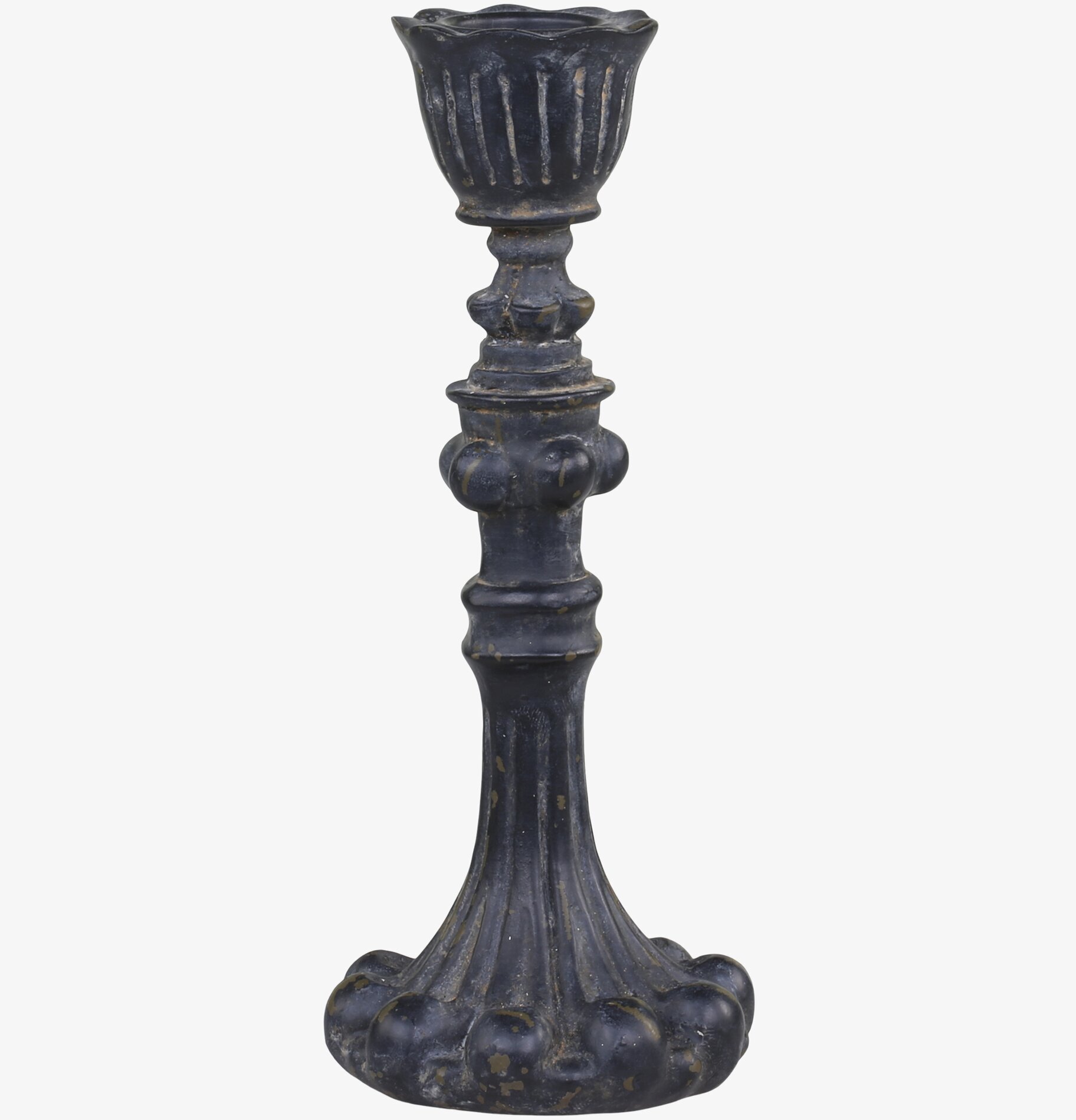 Ljusstake #2 Antiksvart från Chic Antique med patinerad yta