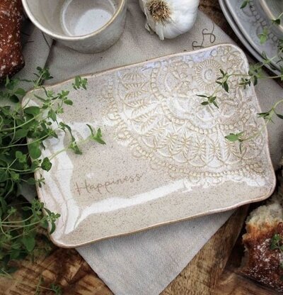 Assiett/Fat Happiness Caramel från Majas Cottage med örter