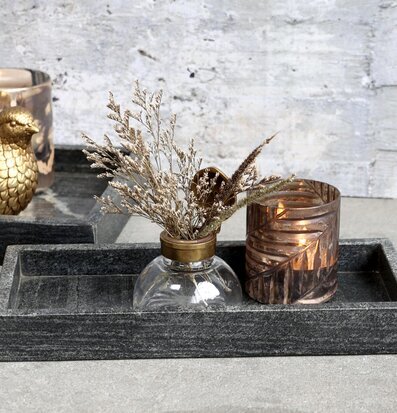 Marmorbricka Morlaix M Grå/Svart från Chic Antique