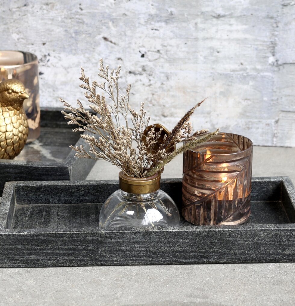 Marmorbricka Morlaix M Grå/Svart från Chic Antique