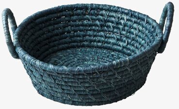Brödkorgar Raffia från Rice i blått med robusta handtag