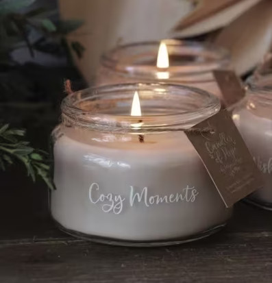 Doftljus Cozy Moments från Majas Cottage i glasburk