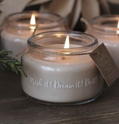 Doftljus - Wish It! Dream It! Do It! från Majas Cottage