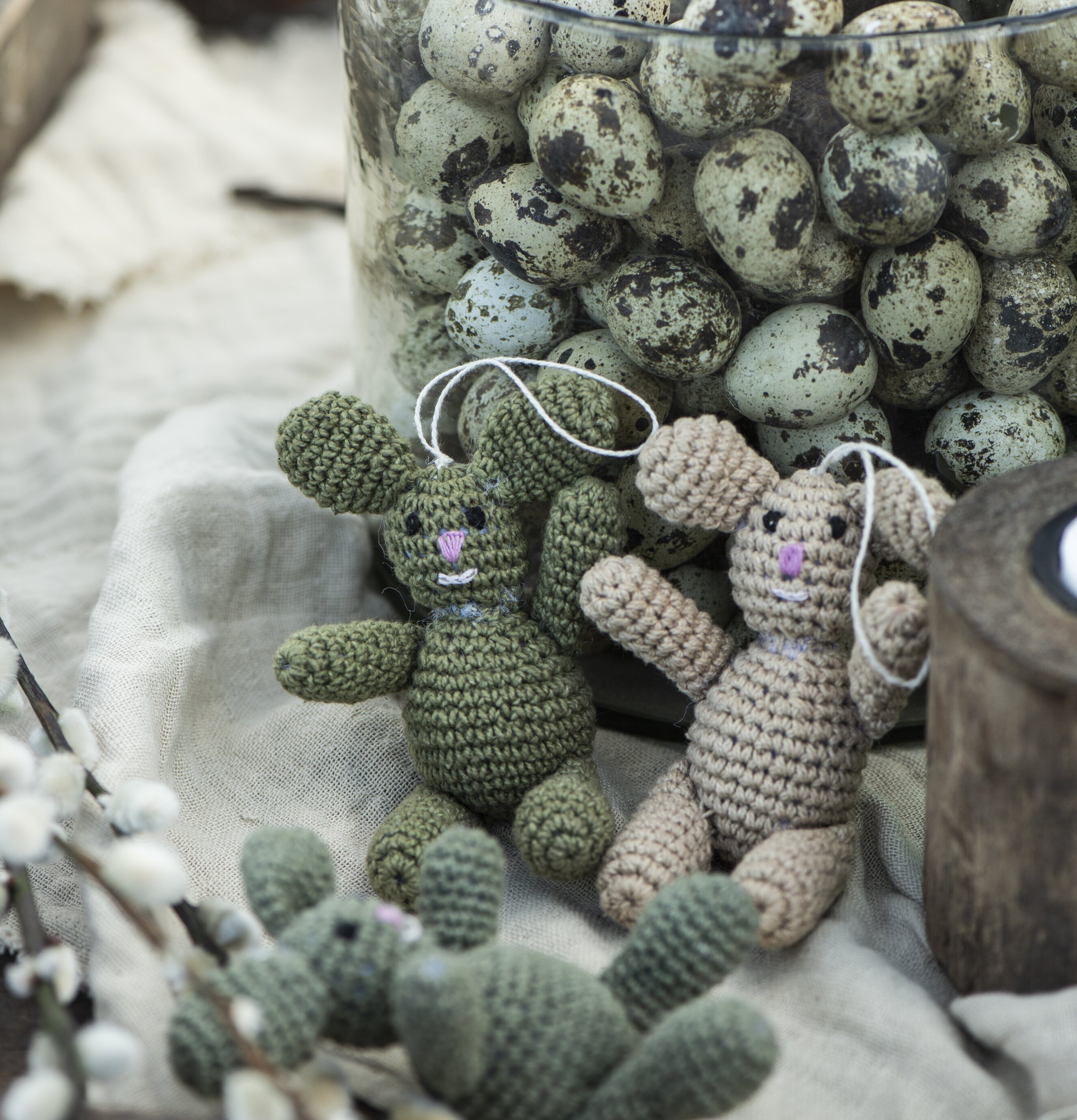 Handvirkad Påskhare från IB Laursen med påskdekorationer