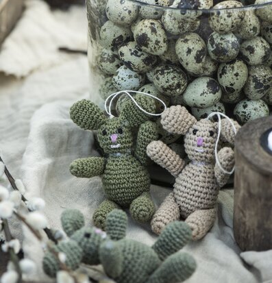 Handvirkad Påskhare från IB Laursen med påskdekorationer