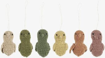 Handvirkad Fågel från IB Laursen i sex olika färger