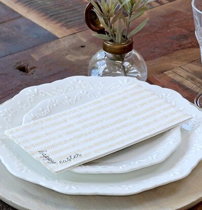 Påskservetter Happy Easter Rand, 16 st från Chic Antique