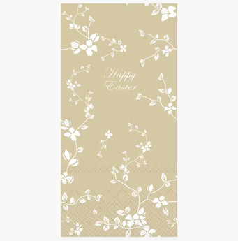 Påskservetter Happy Easter Blomster, 16 st, Chic Antique