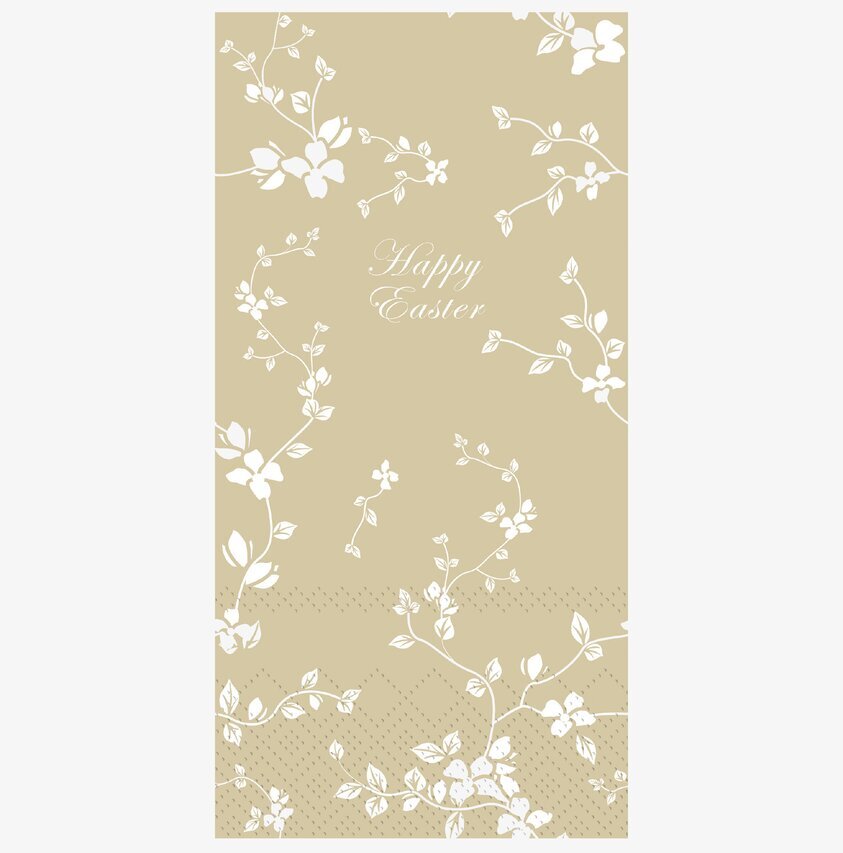 Påskservetter Happy Easter Blomster, 16 st, Chic Antique