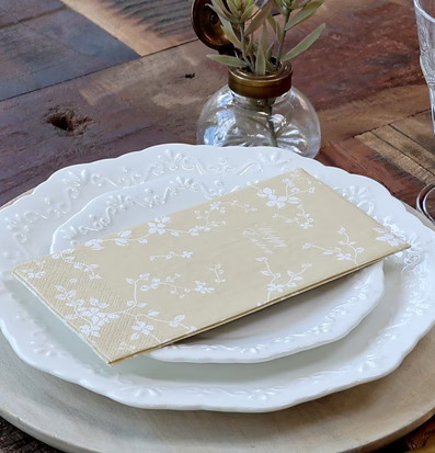 Påskservetter Happy Easter Blomster, 16 st från Chic Antique