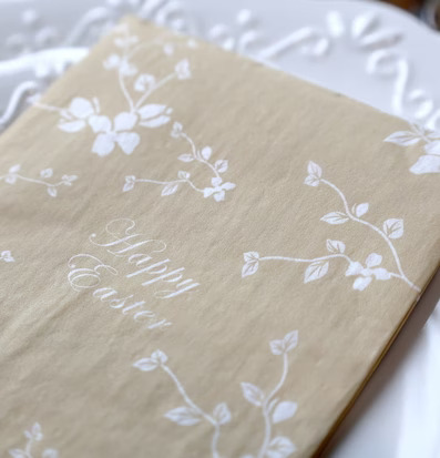 Påskservetter Happy Easter Blomster, 16 st, Chic Antique