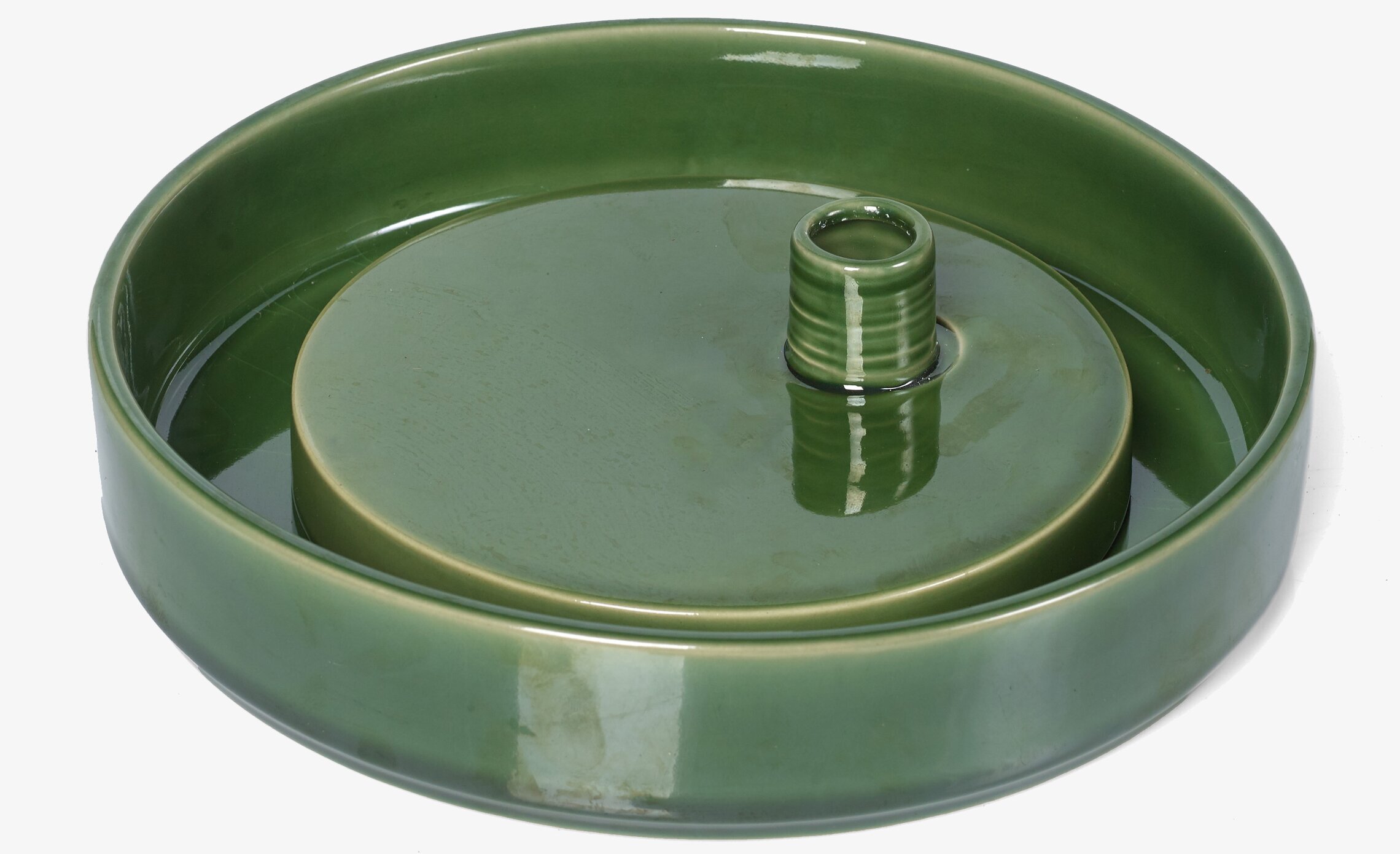 Ljusskål Eklaholm från I AM Interior i grön keramik